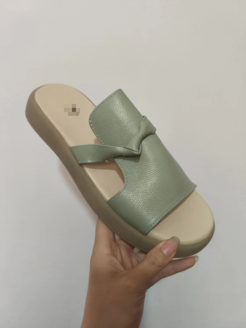 890-0绿色外穿拖鞋断码清仓