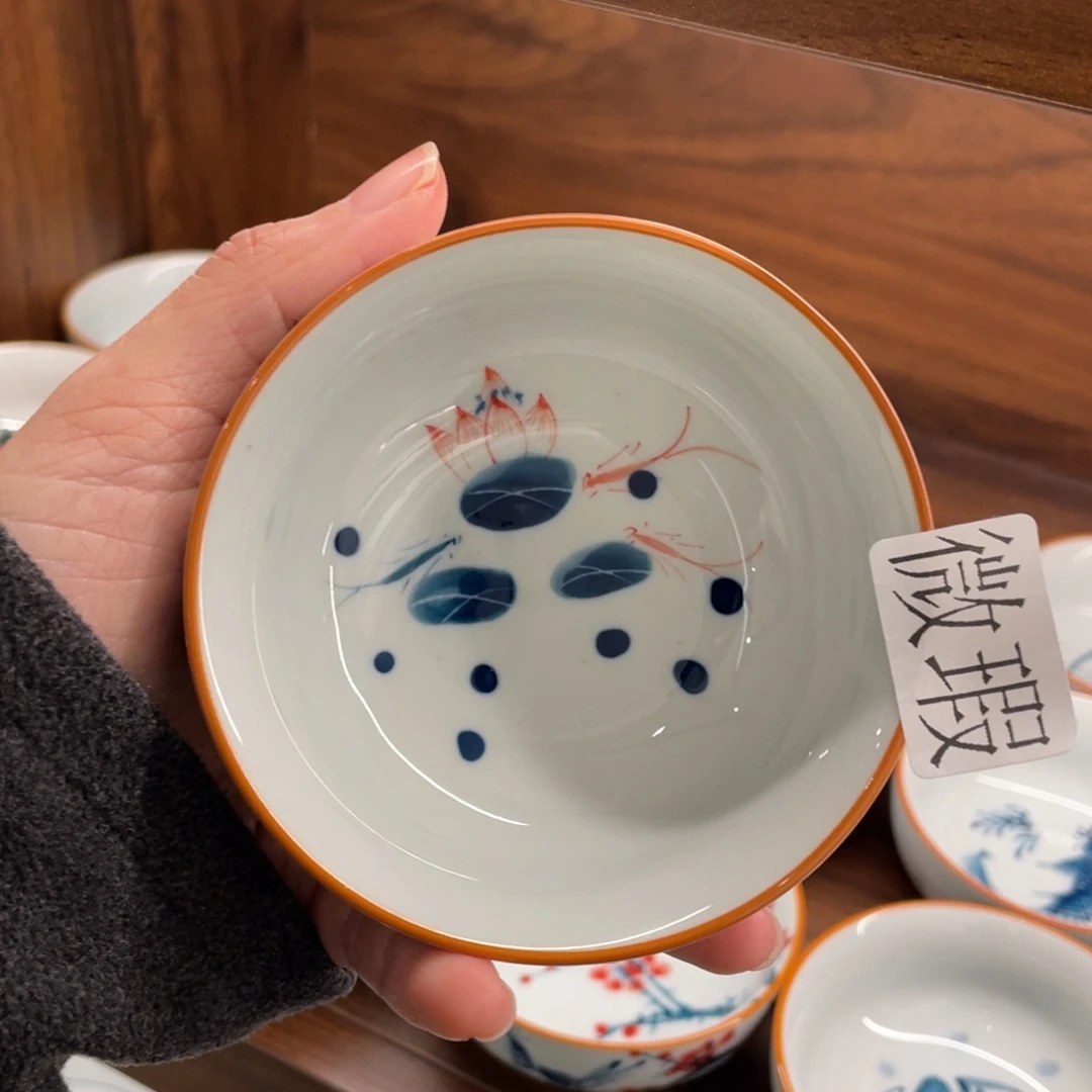 微瑕釉下彩纯手绘