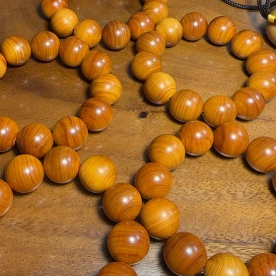 柏木（崖柏）全陈化老料把件串2.0发一条