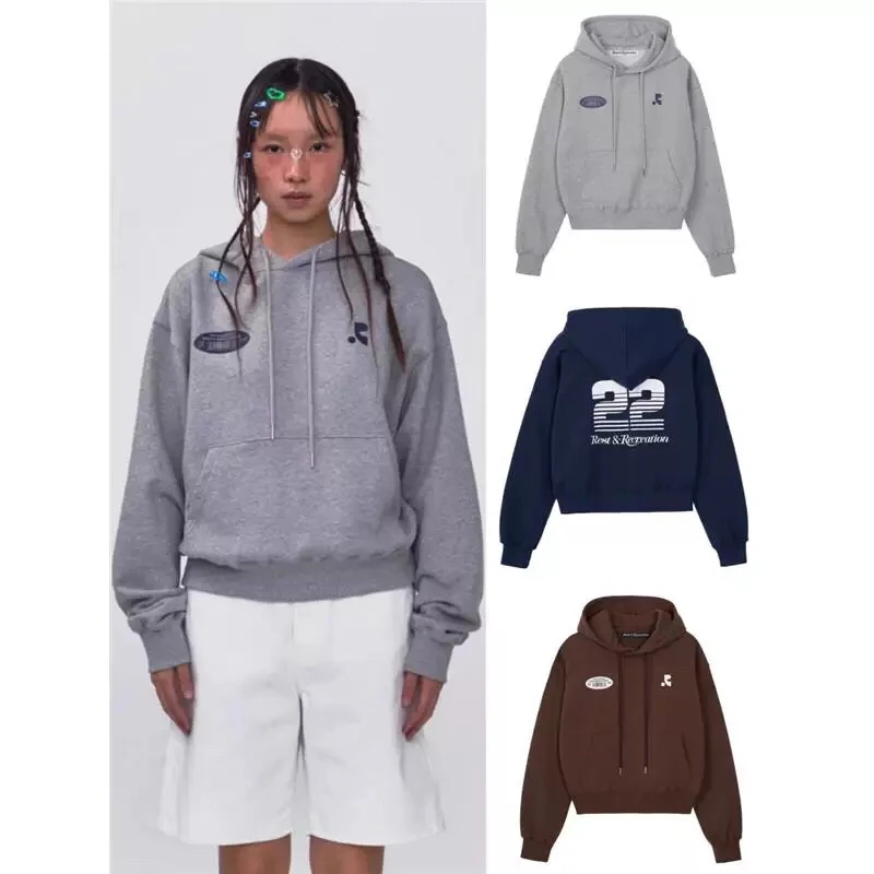 连帽长袖印花卫衣加厚秋冬