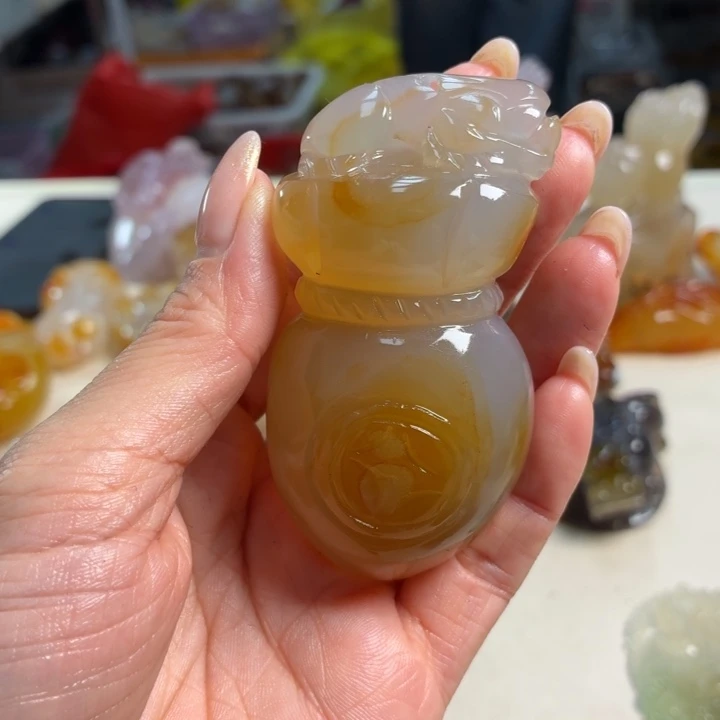 玛瑙/玉髓未镶嵌吊坠(不含链)