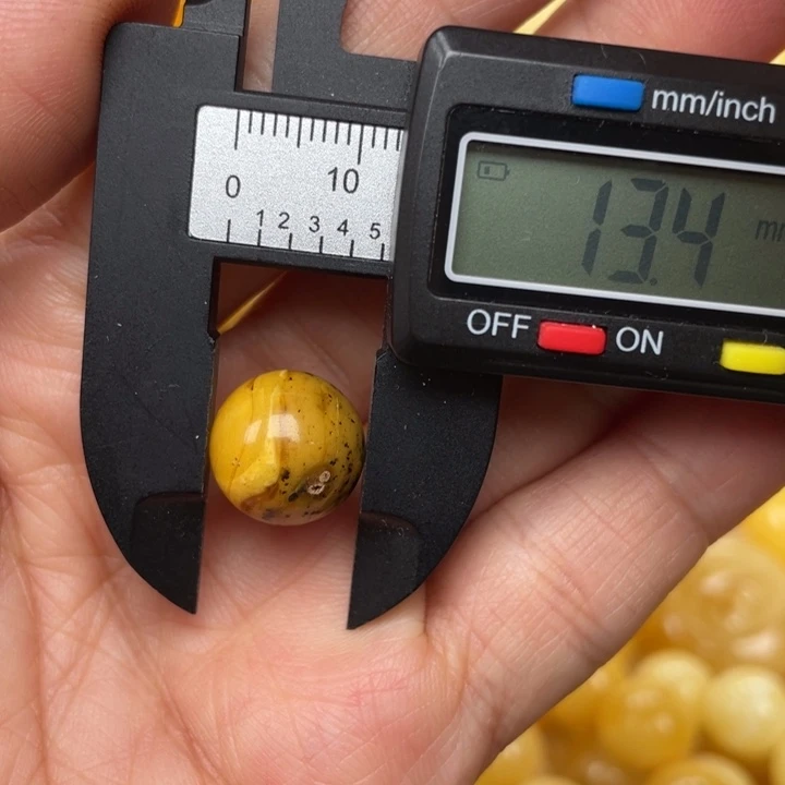 裸石蜜蜡未镶嵌蜜蜡有瑕圆珠