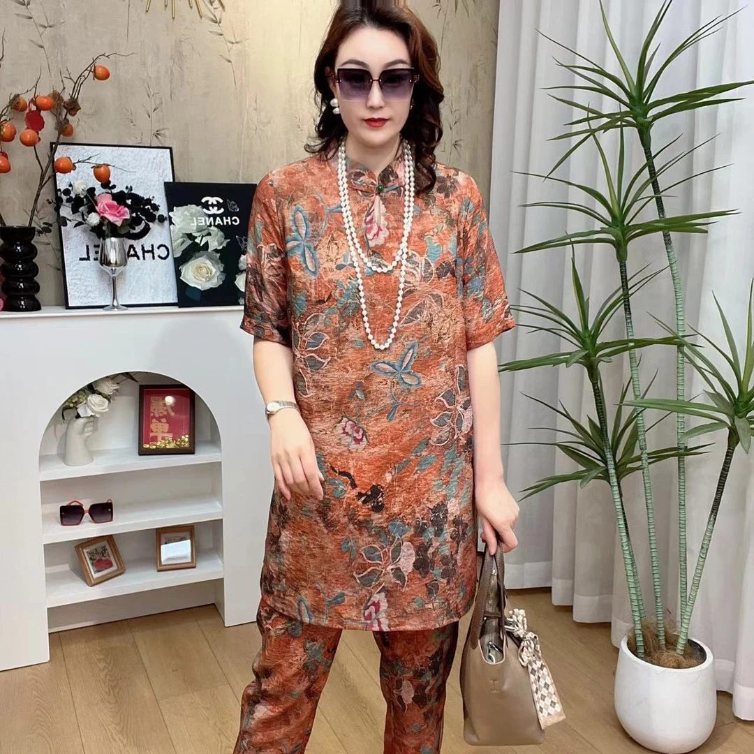 馨雅严选 2025国风新中式古典风百搭显瘦气质套装2511款