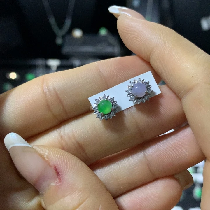 翡翠银S925镶嵌戒指
