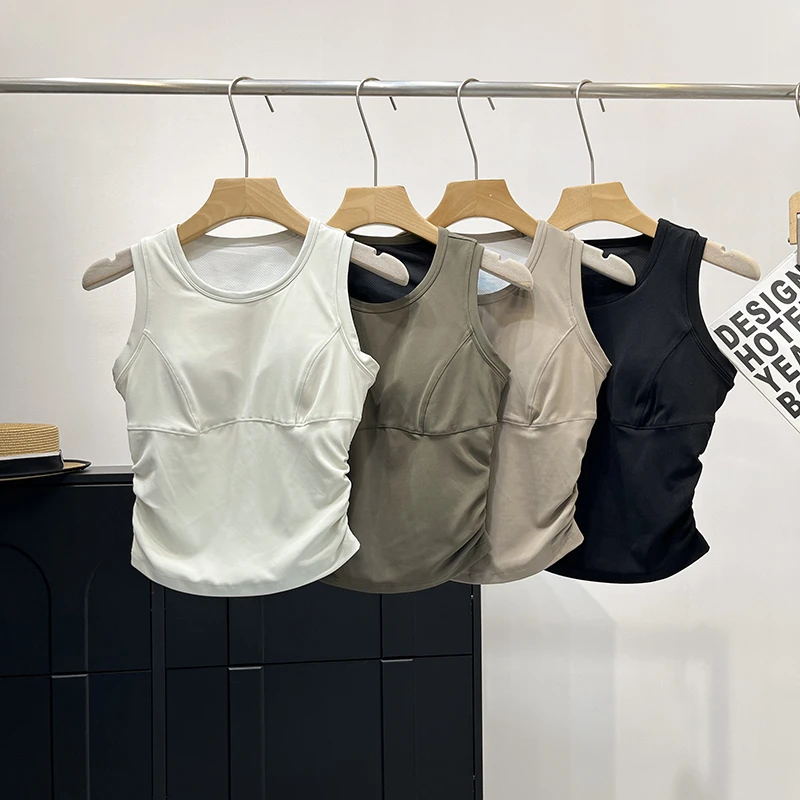 夏季新款收腰显瘦防震聚拢瑜伽背心女士运动内衣休闲户外健身文胸