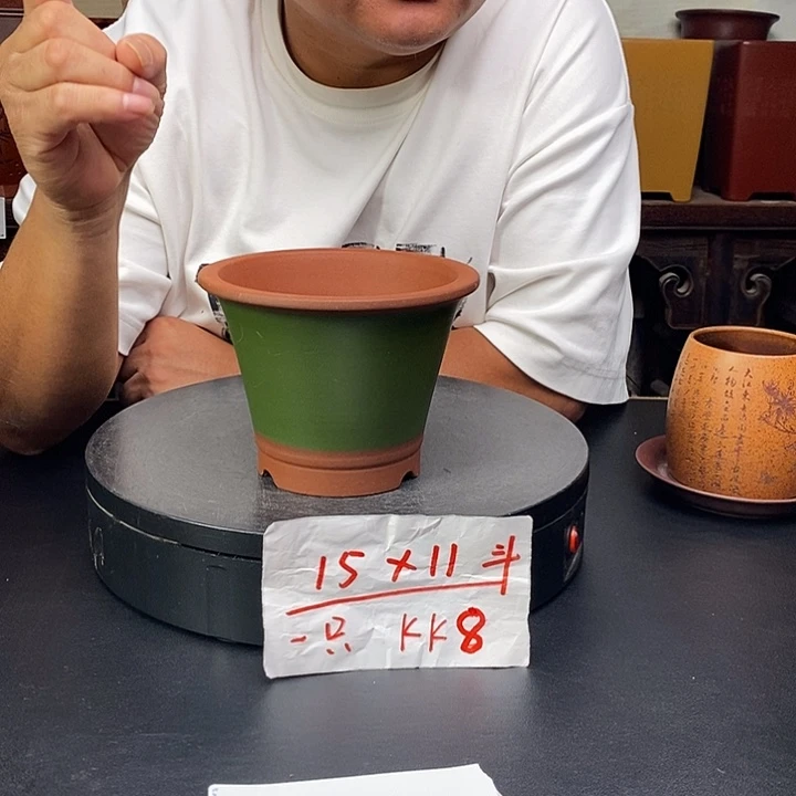 紫砂花盆货号一只KK8