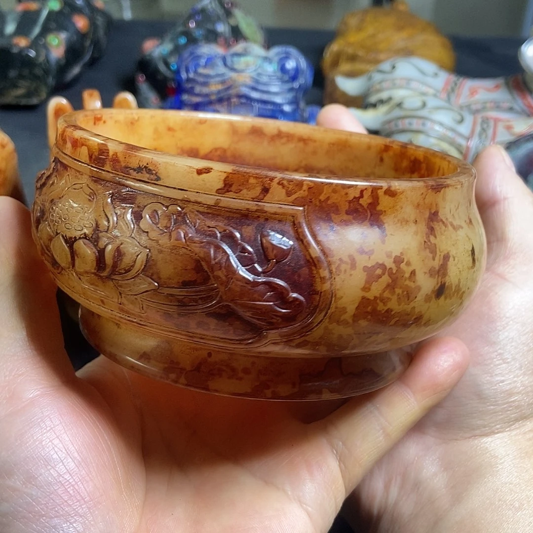 白玉菩提吊坠　精品文玩