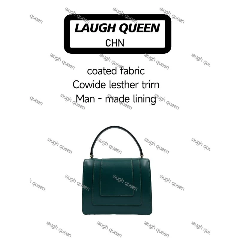 Laugh Queen手工打造真皮女士新款包 1008 绿色 舌手提