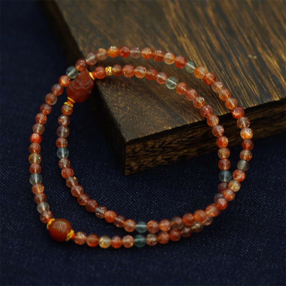 原创设计款璀璨三圈阿鲁沙手串（多样性发一）