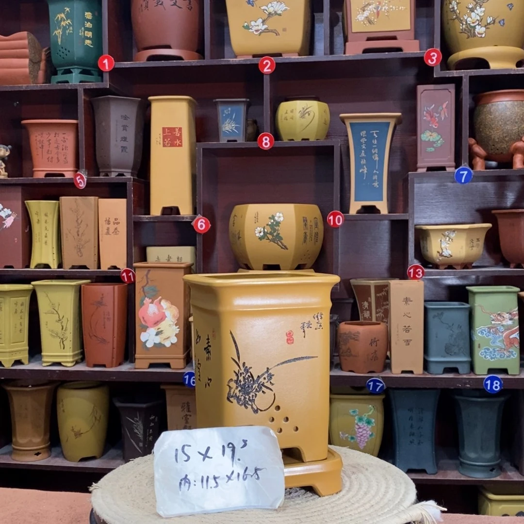 紫砂艺术紫砂花盆