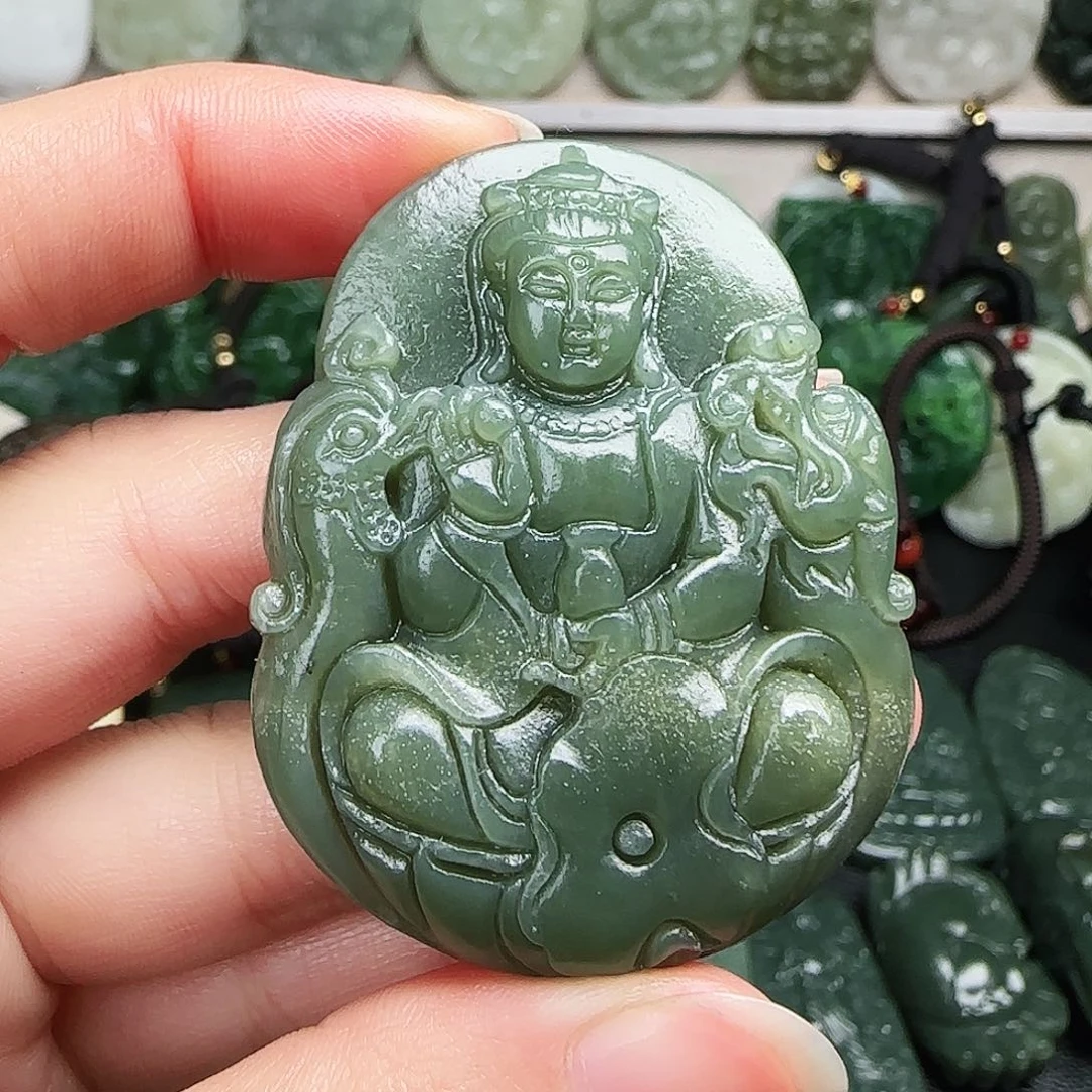 和田玉未镶嵌颈饰