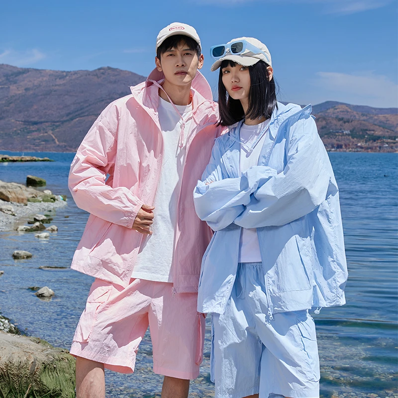 DIDORSSBO夏季男女款防泼凉感防紫外线UPF100+连帽防晒服DQC627