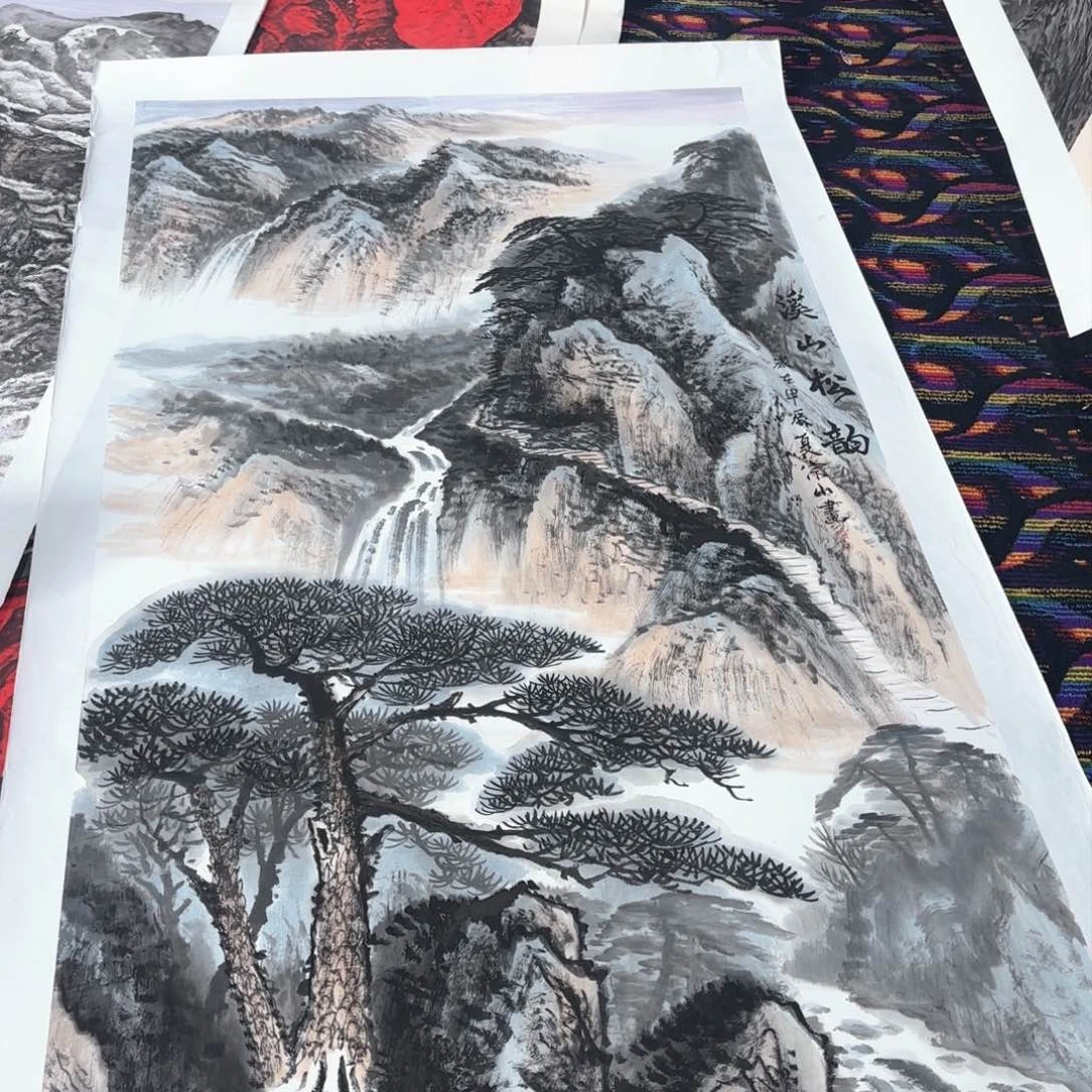 国画翰*林孙宗山山水马