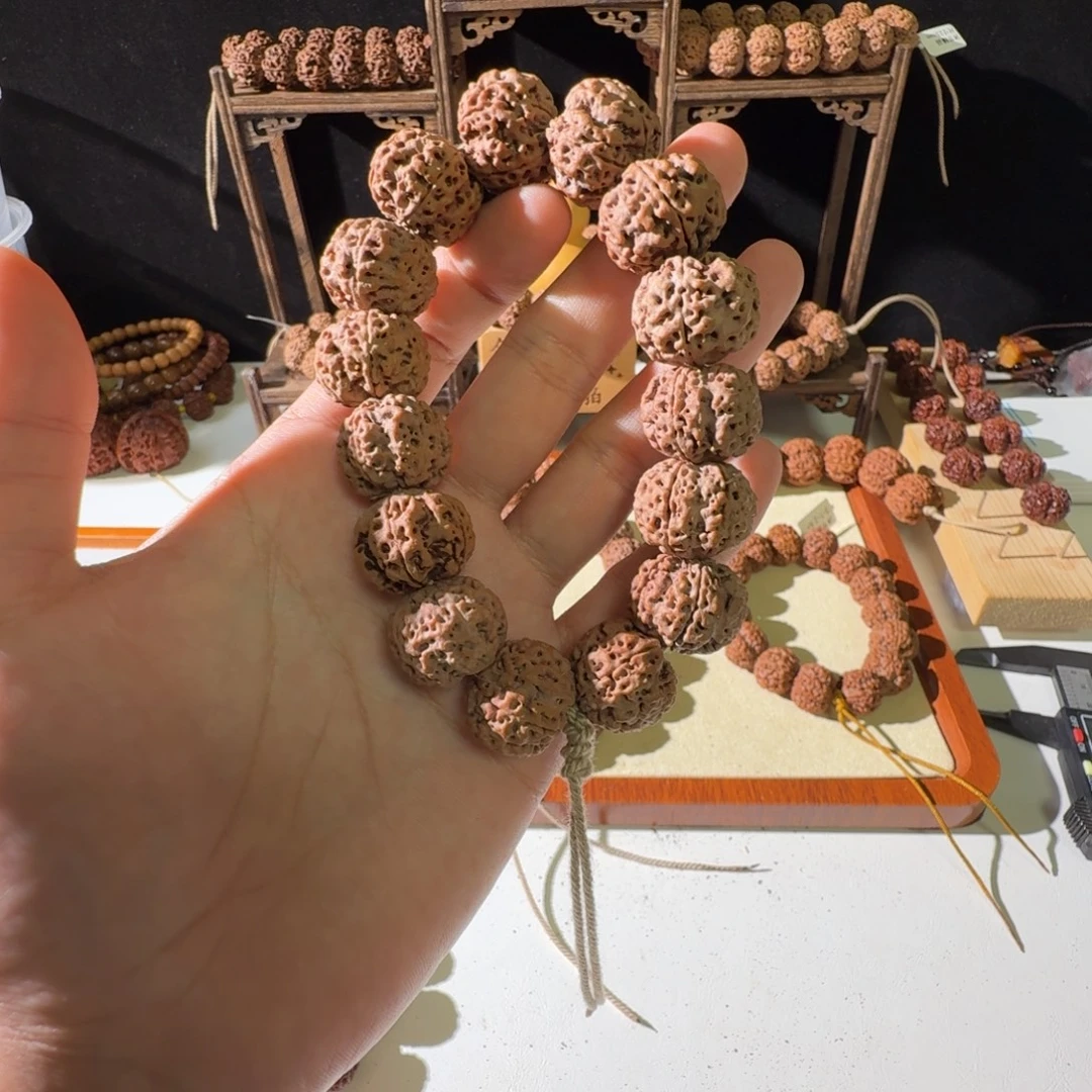金刚菩提手串20尺寸红皮梅花