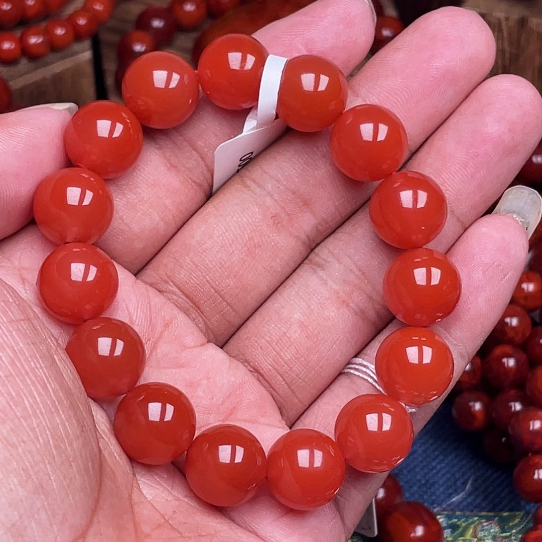 R***9南红玛瑙未镶嵌手链南红保山杨柳原矿卡13