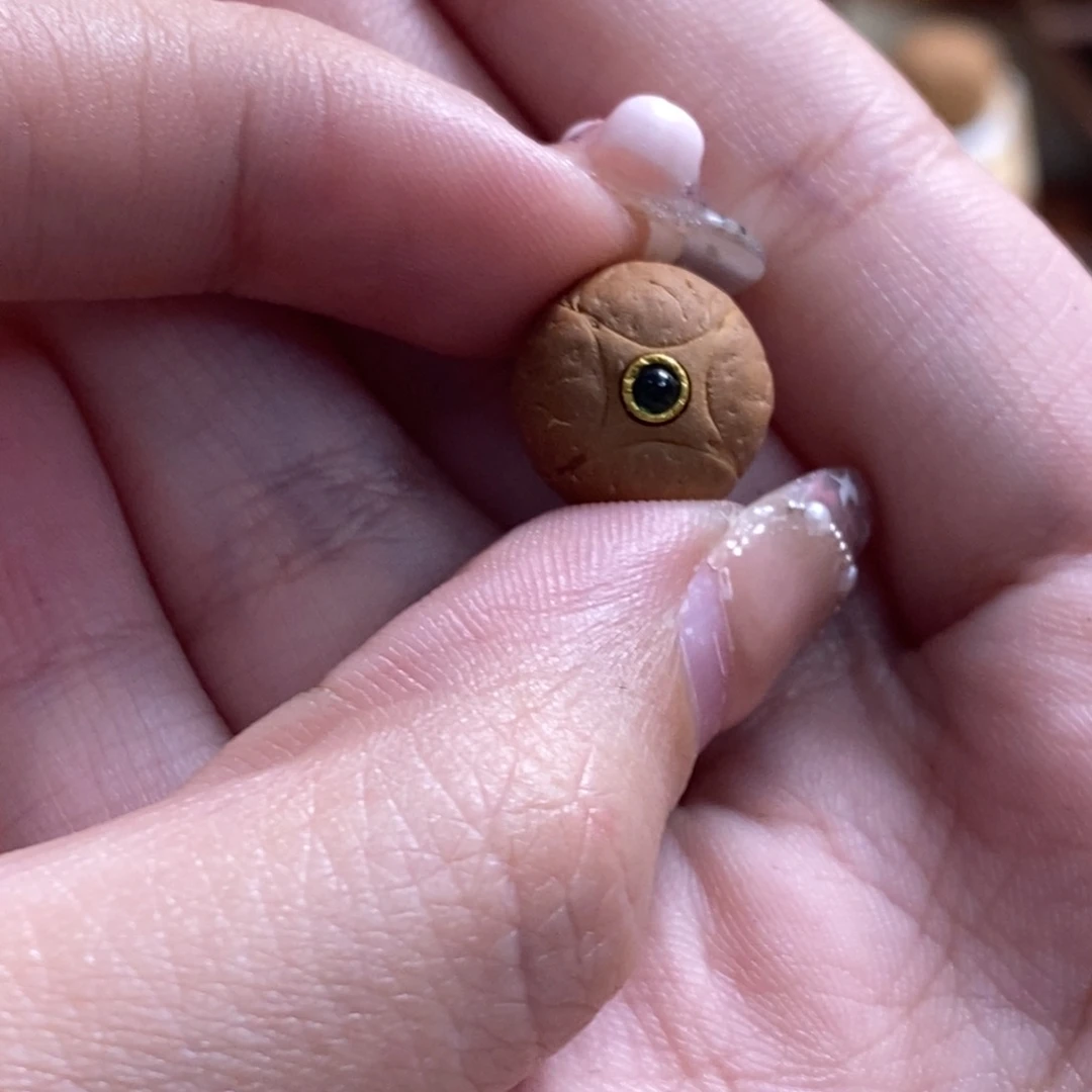 凤眼菩提吊坠24k镶嵌麒麟眼