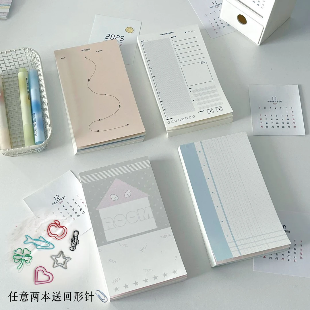 「A6per便签」原创厚本韩系简约双面内页分装ins手账高颜值素材