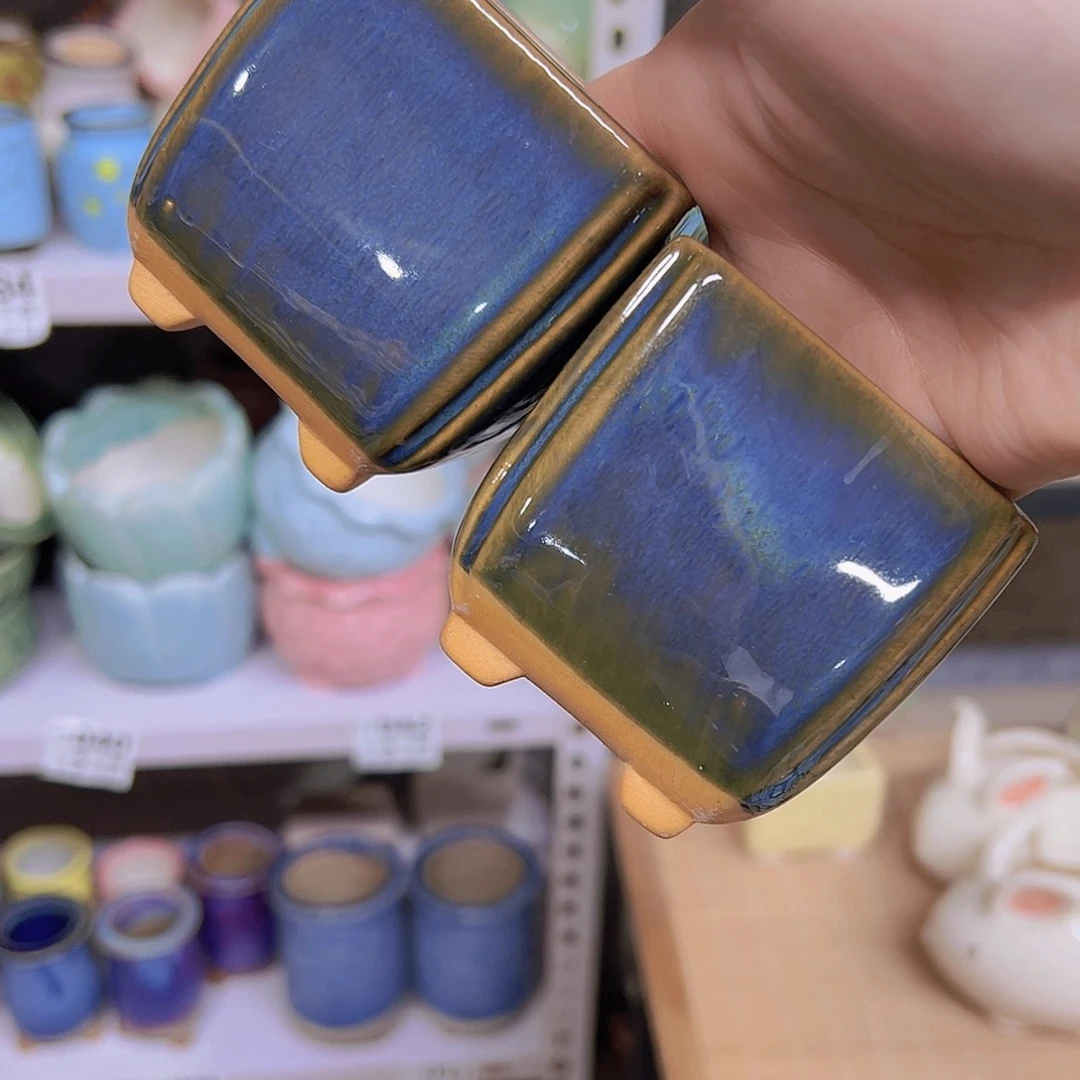 红陶陶瓷花盆当场满12包邮