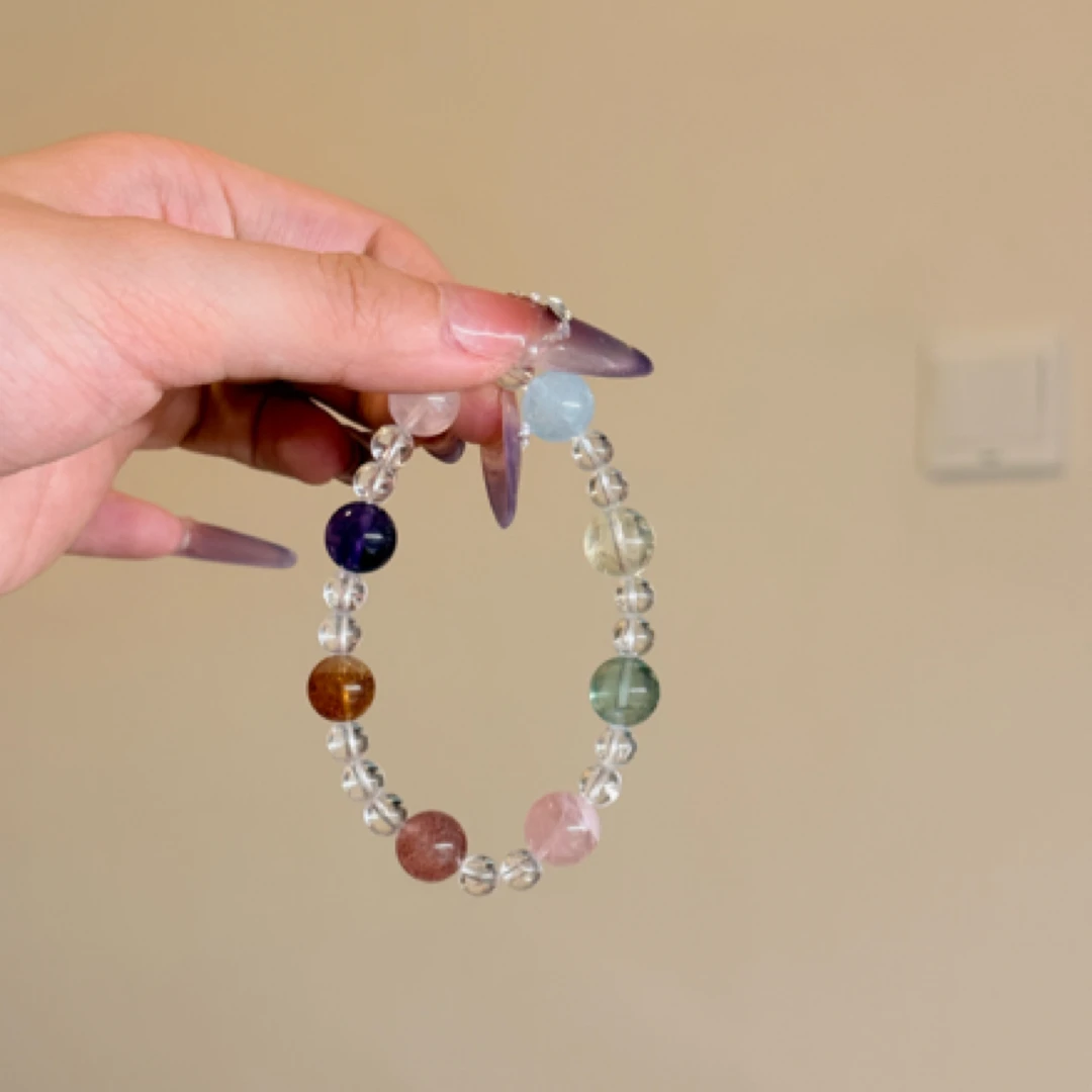 【多宝】多宝白水晶手串夏天女士