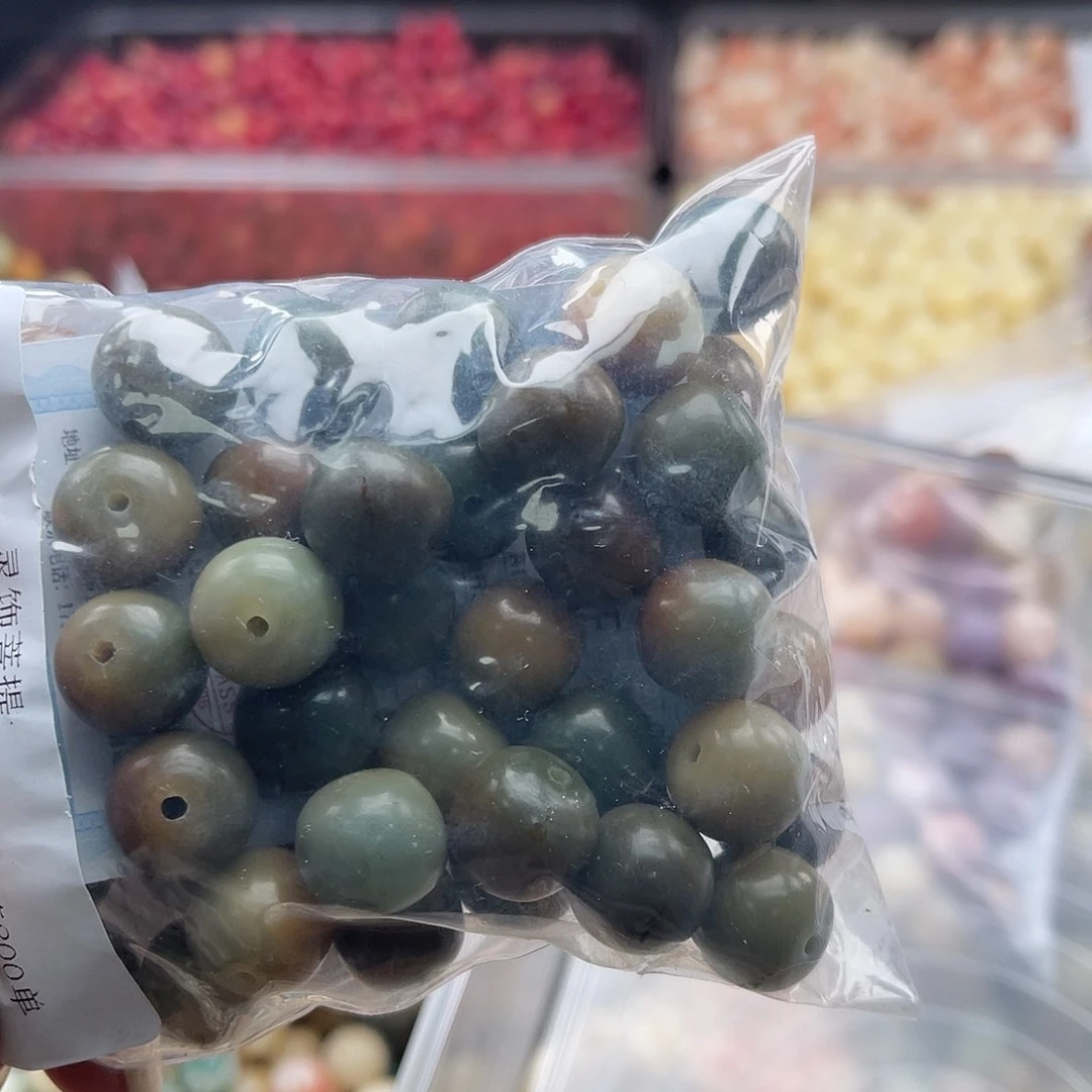 白玉菩提吊坠Z/13mm/60颗锅底