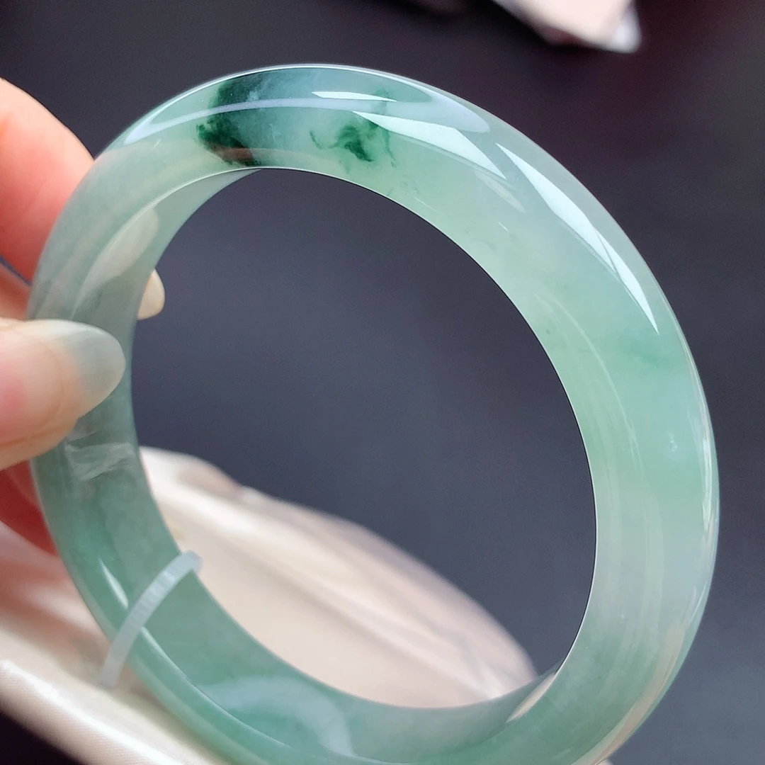 翡翠未镶嵌手镯58.4圈口