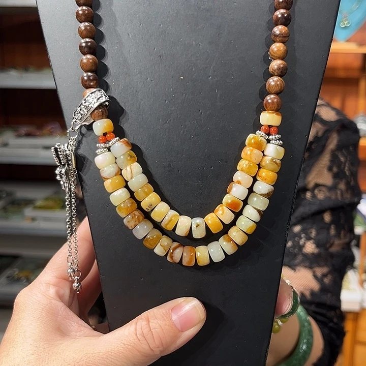 未镶嵌岫玉毛衣链