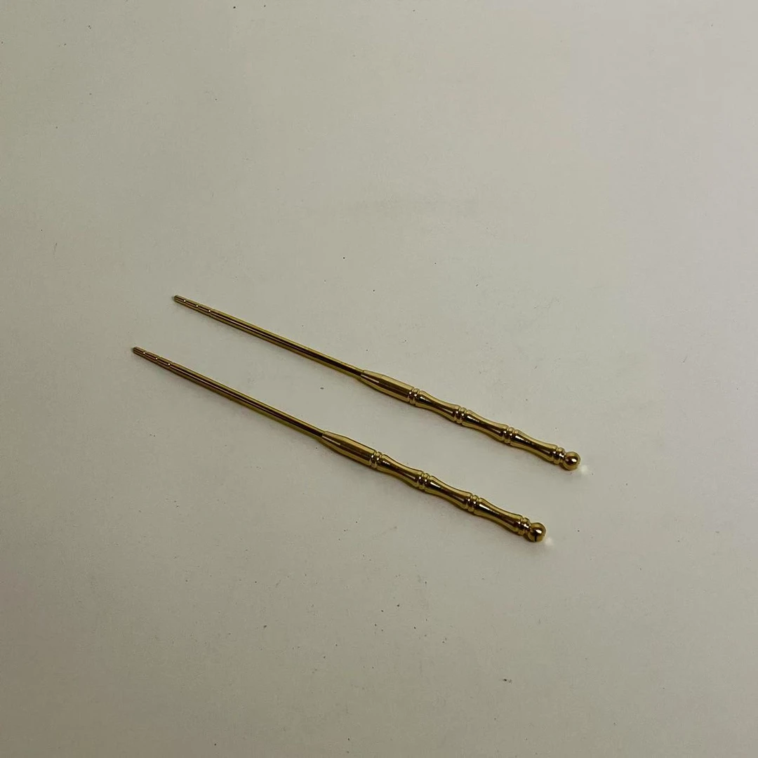 香篆黄铜香筷一付