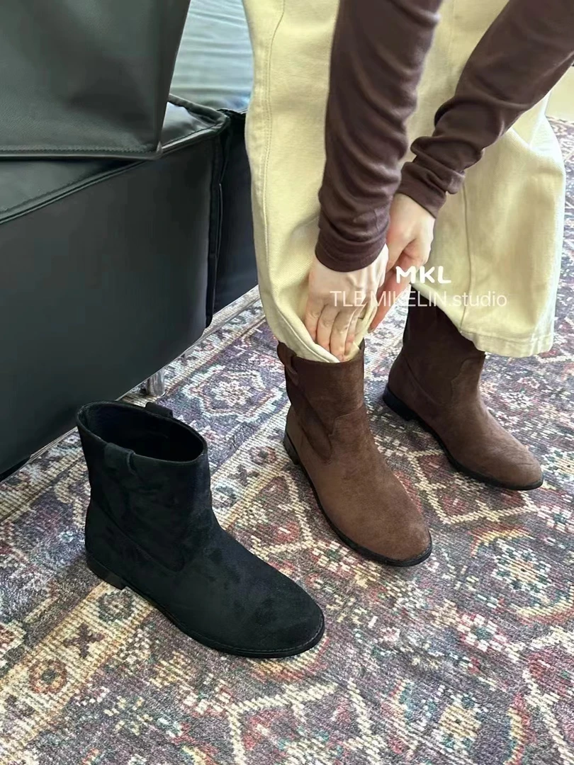 THE MIKELIN (711-1#)复古英伦风气质短靴