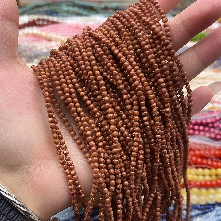 玛瑙/玉髓珠宝半成品未镶嵌2条3mm左右金沙石