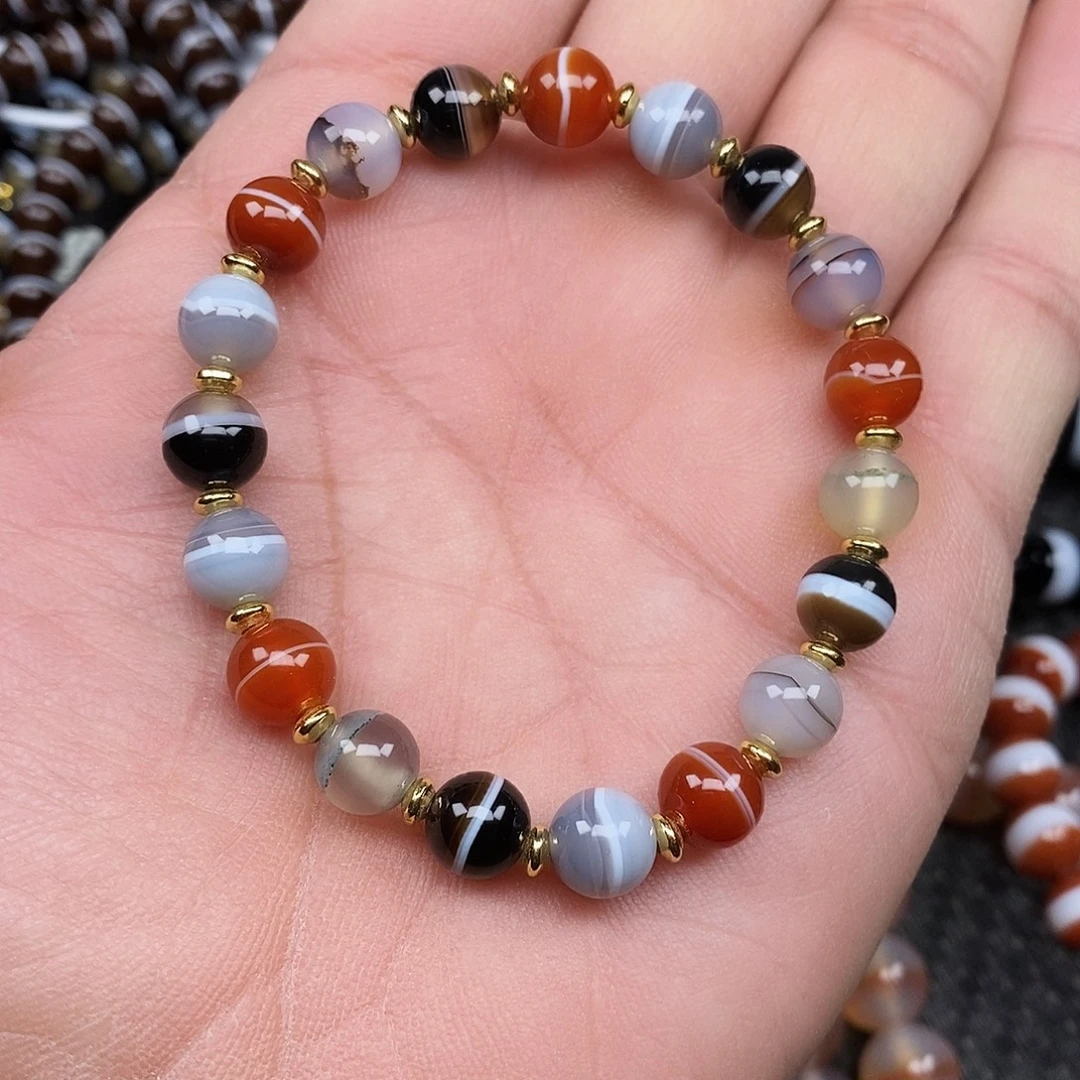 玛瑙/玉髓未镶嵌手链