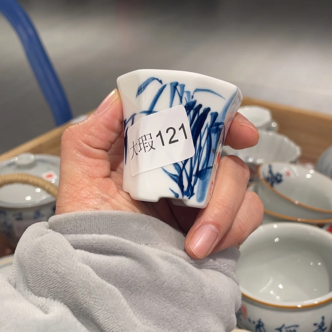 有瑕釉下彩纯手绘