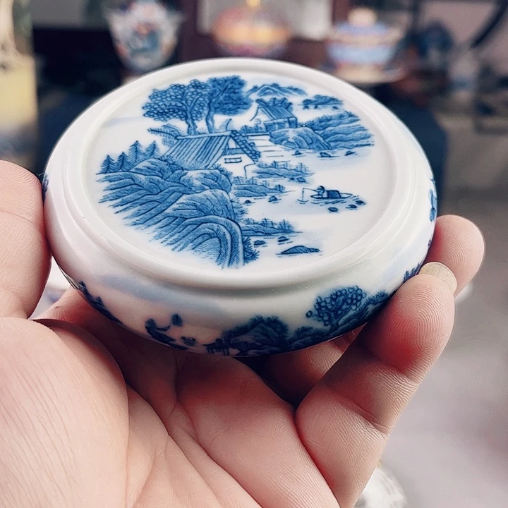 顾老师青花主人杯