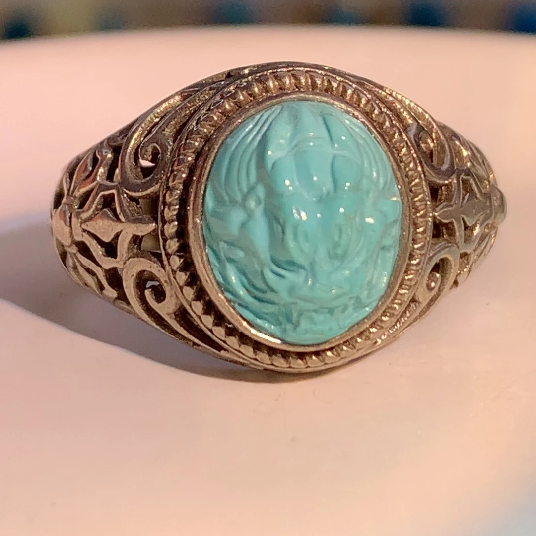 未镶嵌绿松石戒指