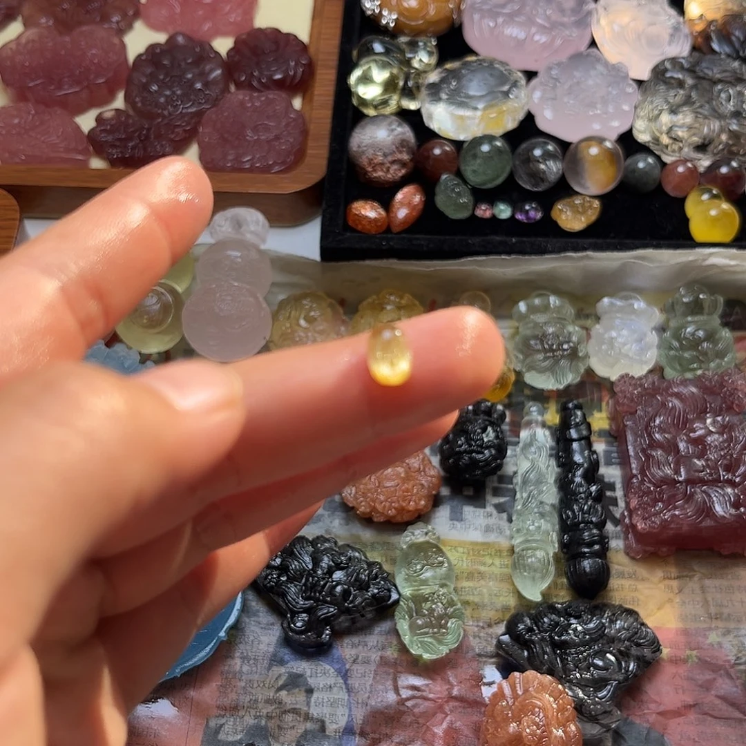 颈饰银S925镶嵌水晶s***a蛋面34