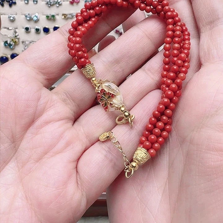 南红玛瑙手链银S925镶嵌手链