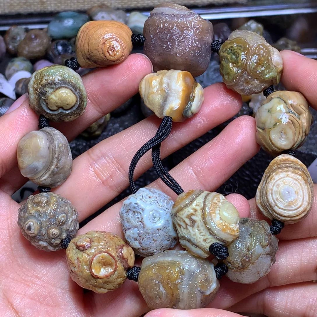 未镶嵌玛瑙/玉髓珠宝半成品