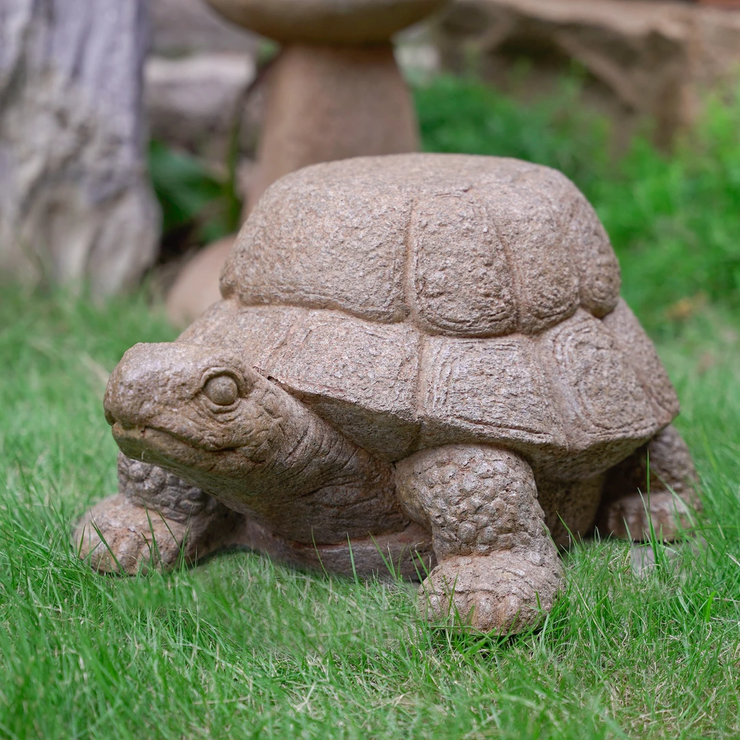 （石志铭龟）乌龟禅意装饰茶室户外庭院造景摆件