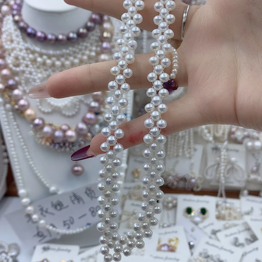 小****淡水珍珠银S925镶嵌耳饰