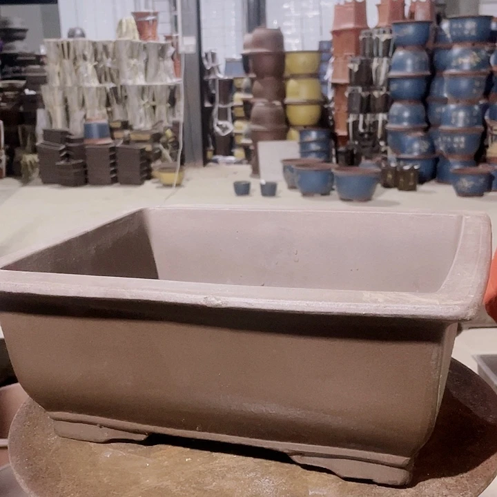 红陶宜兴紫砂素面马槽40