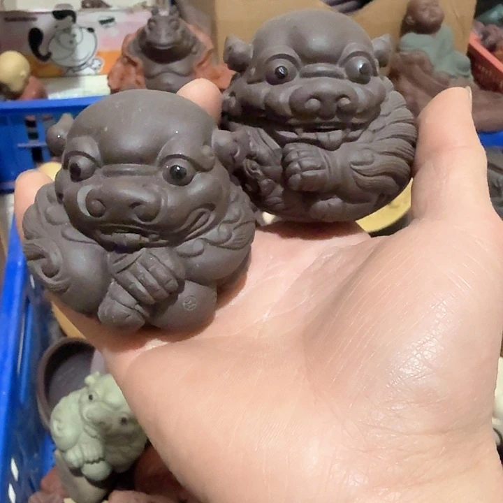 紫砂茶宠胖***威雕塑瑕疵茶宠