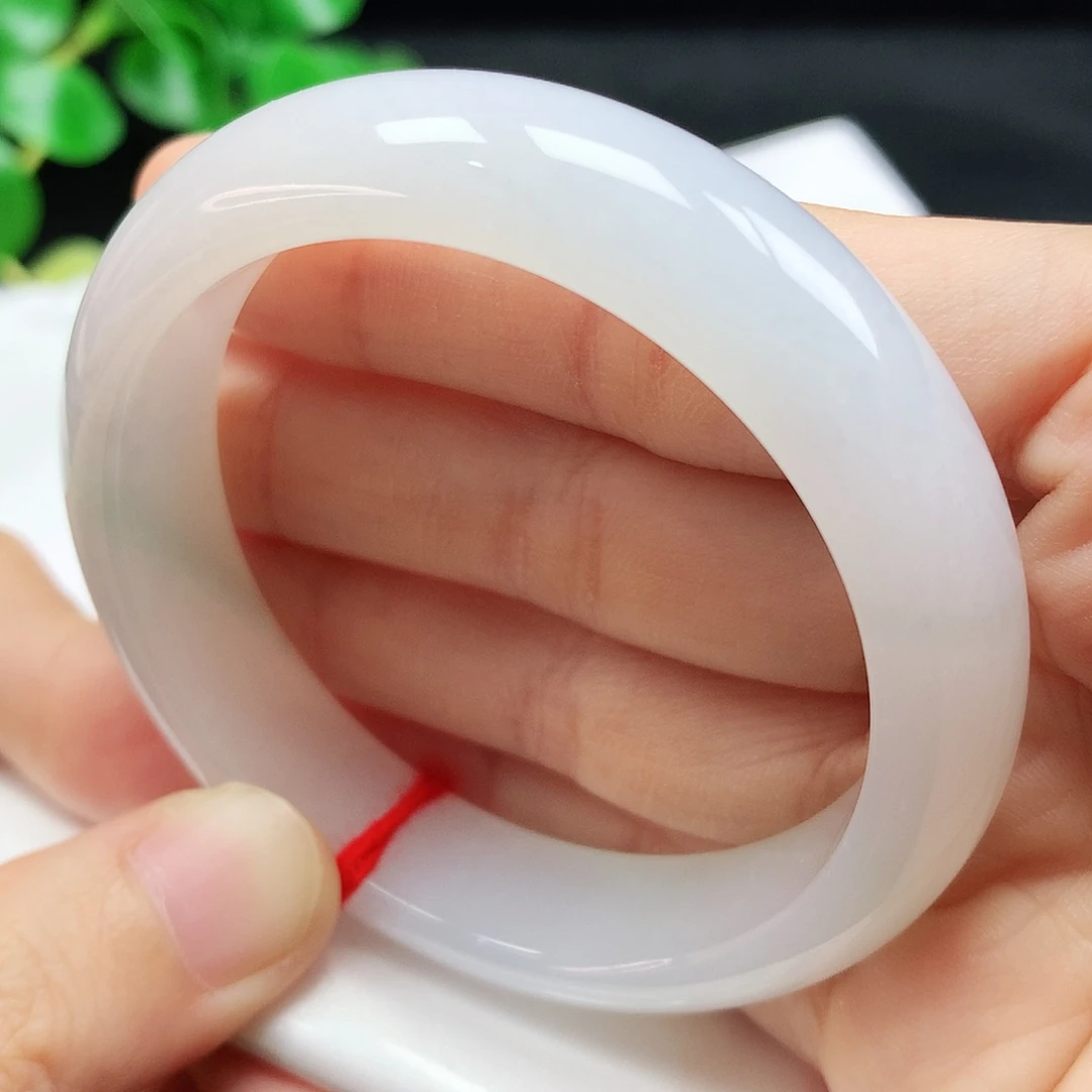 未镶嵌手镯翡翠51圈口荔枝冻641