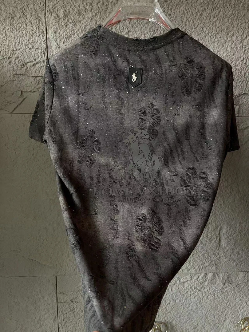 【A】 2025年春夏新款休闲男士时尚潮流修身高品质短袖T恤