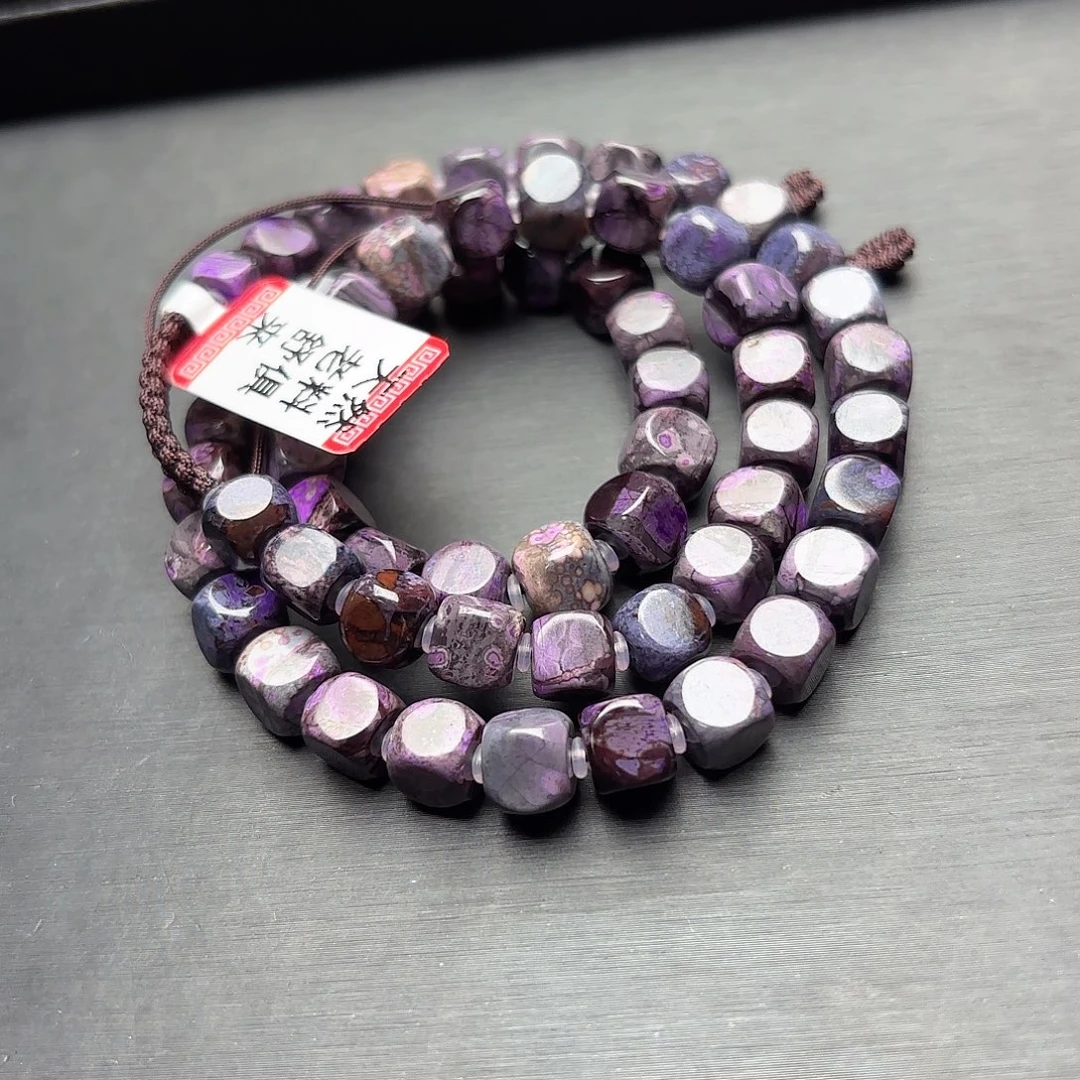 苏纪石（舒俱来）未镶嵌骰珠樱花项链