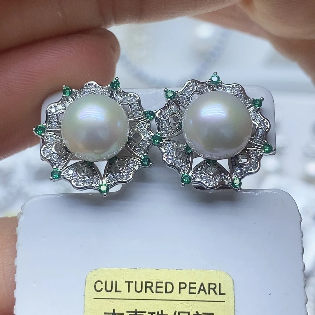 未镶嵌耳钉淡水珍珠