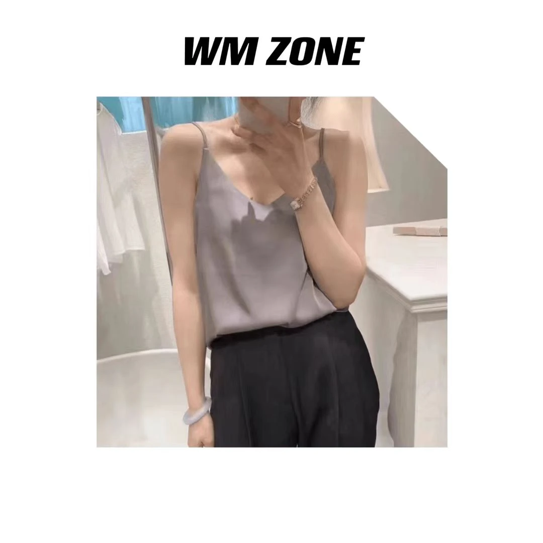 虎儿 4-7-2130 真丝缎面小吊带