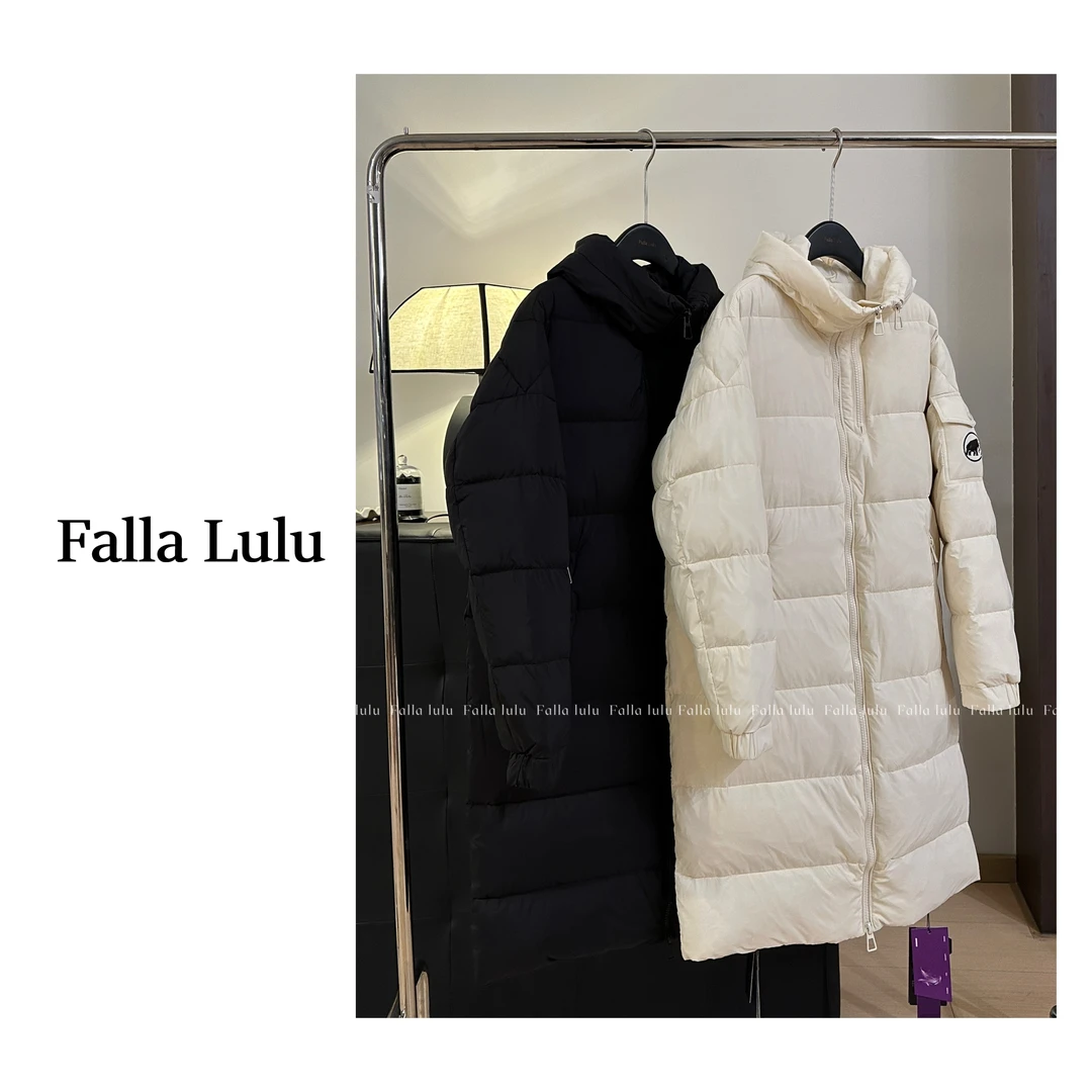 @英子家 保暖过冬！加厚御寒韩版连帽休闲宽松中长款外套 D4393