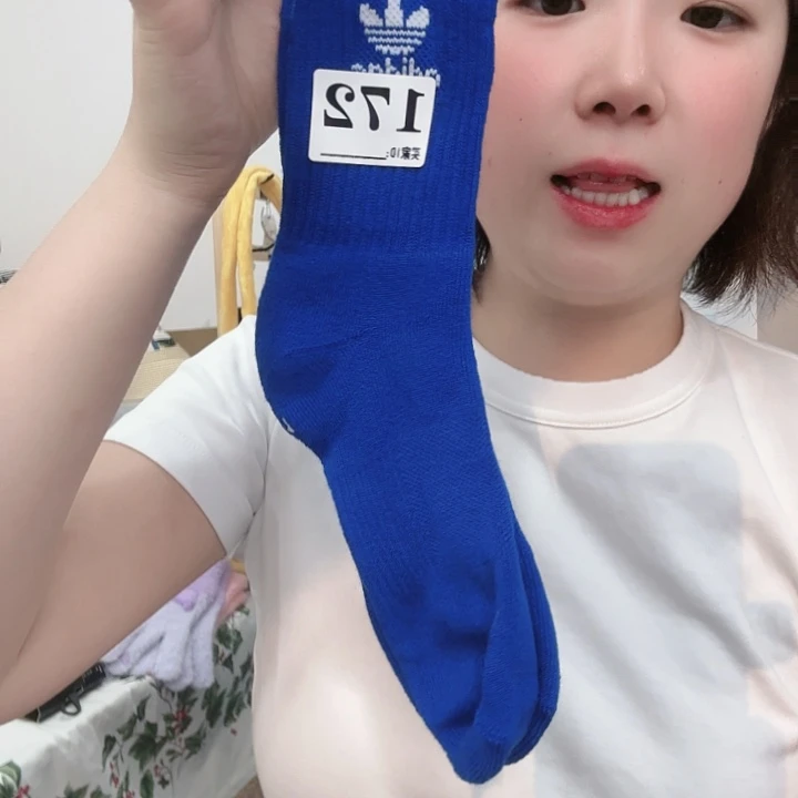 棉纶三醋酯纤维多叶草袜子172