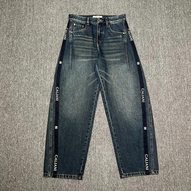 CALIANI/卡里亚尼 男士时尚蓝色弯刀牛仔裤 YN2562NK004 10