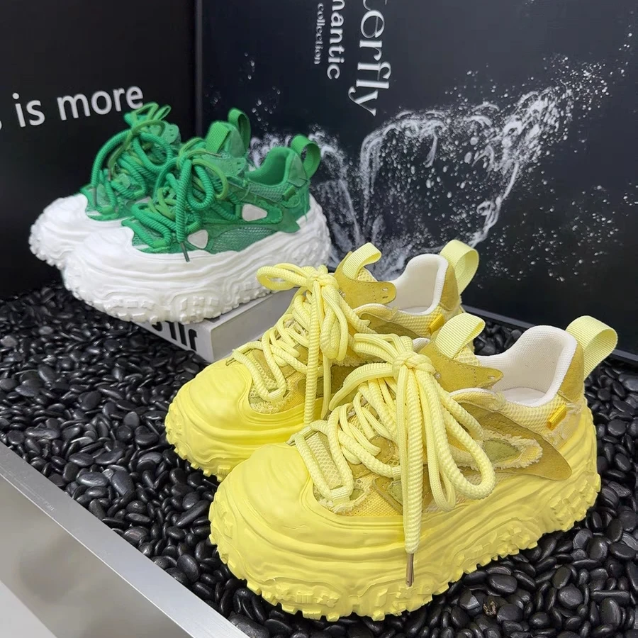 系带通用板鞋运动鞋透气夏季韩版休闲鞋春夏季网红女鞋网面