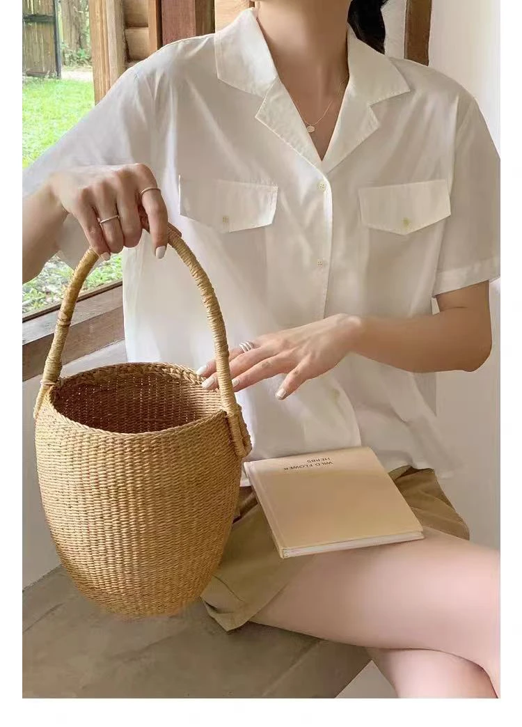 616 韩系纯色小清新百搭宽松时尚衬衫（J11）